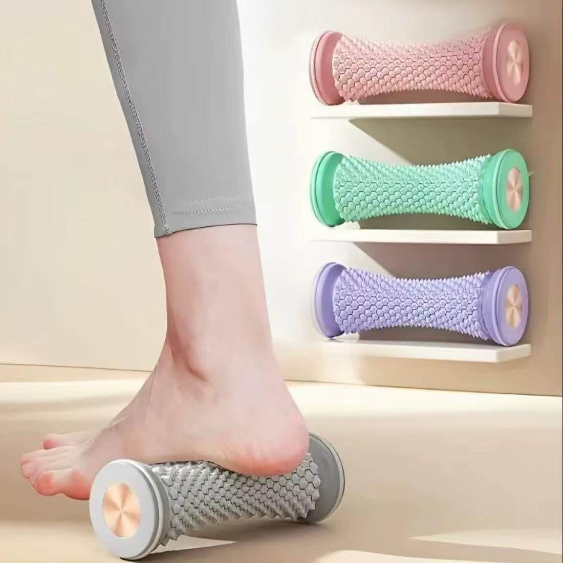 Balle de massage plantaire, correcteur de voûte plantaire pour pieds plats, outil d'entraînement de relaxation des méridiens du cou et du corps