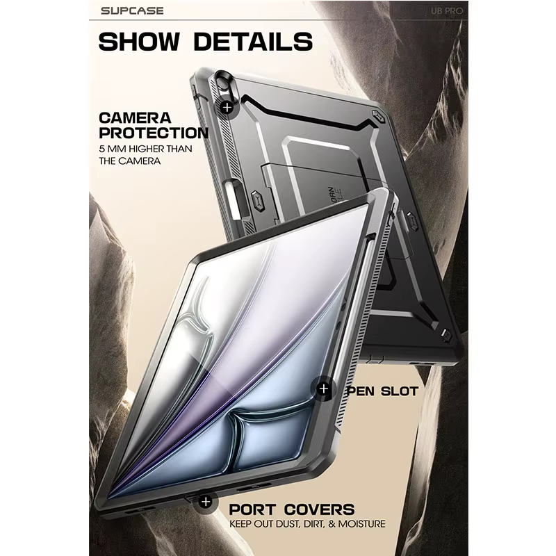 SUPCASE For iPad Air 13 Inch Case (2026/2025/2024) UB Pro housse de Protection robuste de qualité militaire pour tout le corps avec p