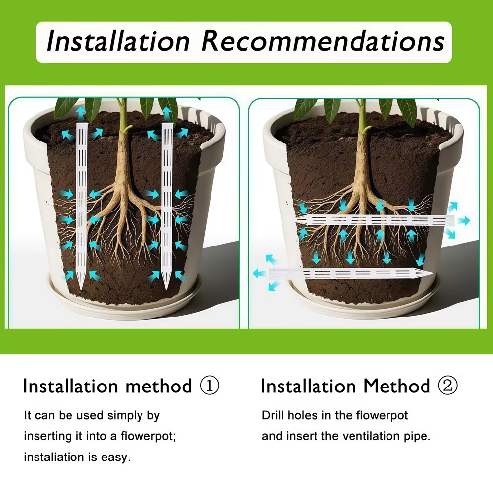 Tuyaux de drainage pour éviter la pourriture des racines et améliorer la circulation de l'eau, adaptés à une utilisation intérieure et extérieure, ventilation des racines des plantes, 10/20 pièces