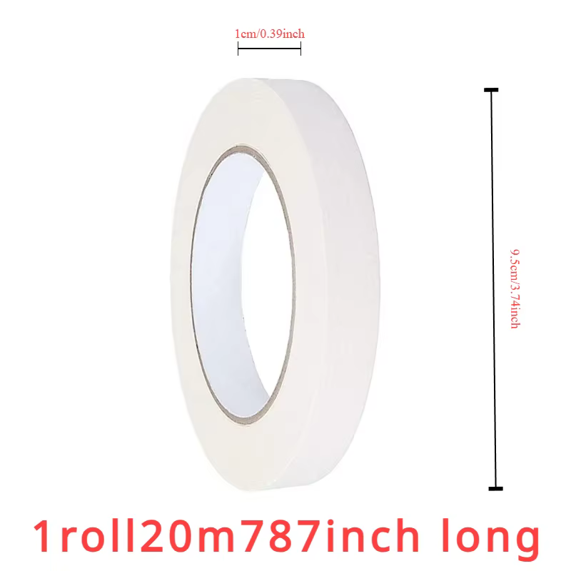Ruban de masquage adhésif blanc de 20M