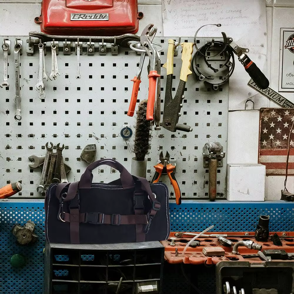 Rouleau à outils en toile cirée robuste