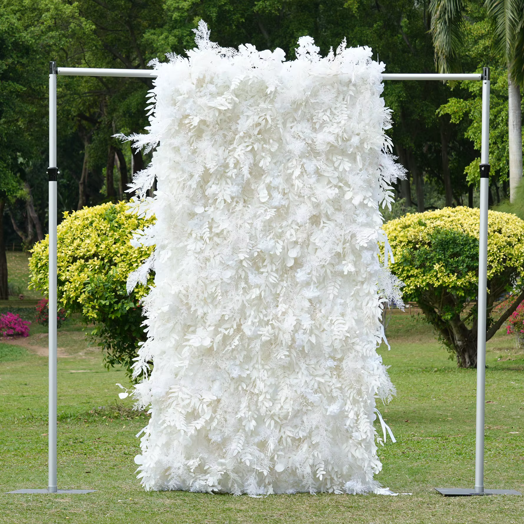 HMEOT H8055 Mur de fleurs artificielles en tissu enroulable