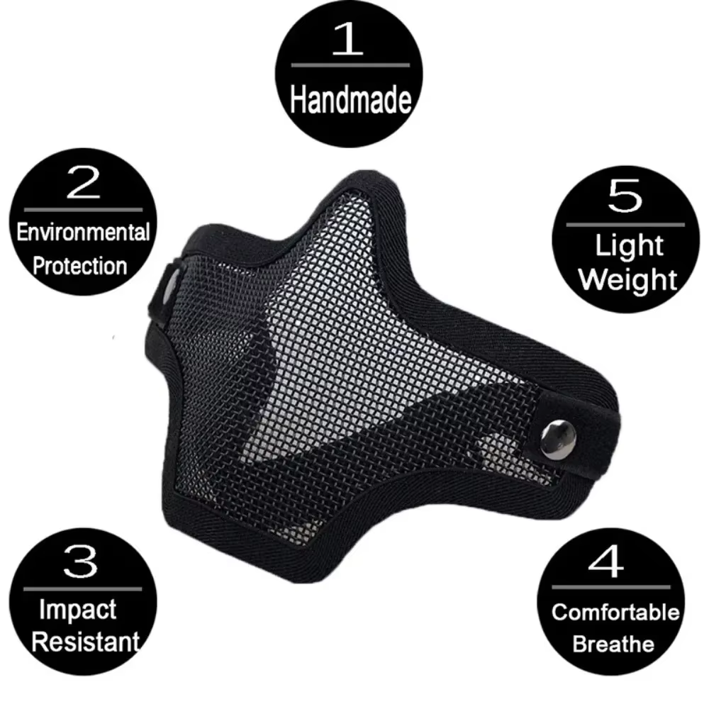 Accessoires de pistolet à air comprimé XZ, masque tactique en treillis métallique de protection pour tir de combat et chasse en plein air