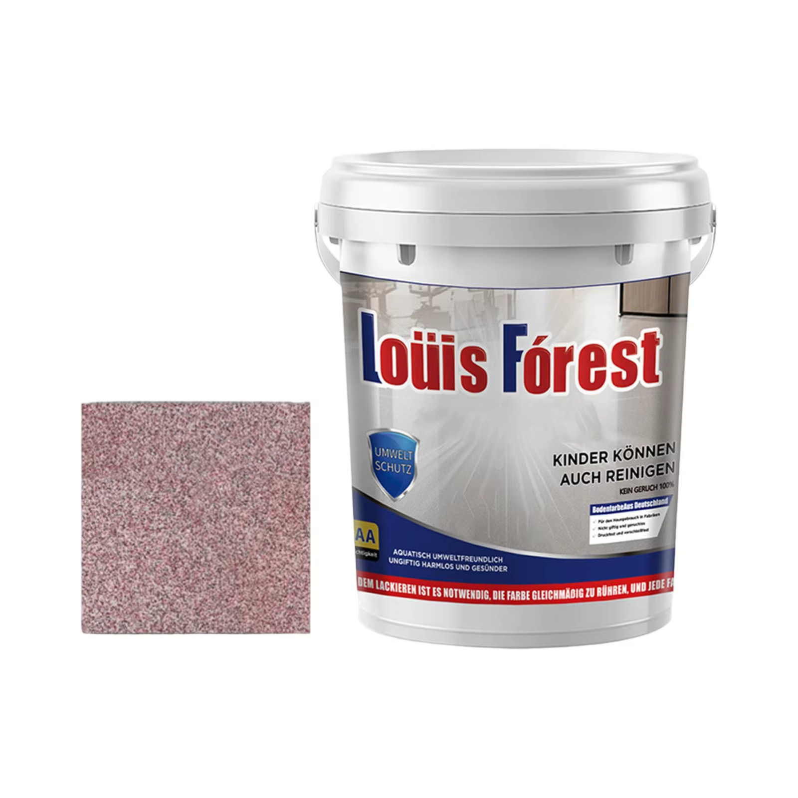 Revêtement de sol époxy effet marbre brillant