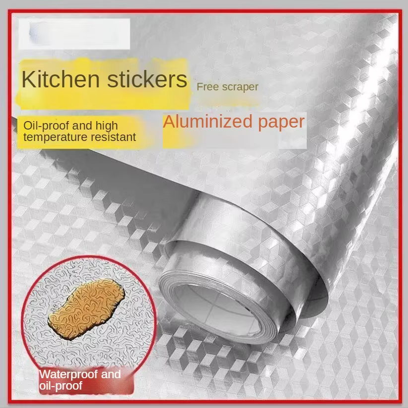Autocollant de cuisine anti-graisse pour cuisinière
