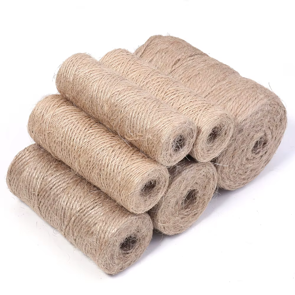 100 mètres corde de Jute naturelle chaîne ruban artisanat bricolage Vintage cordon