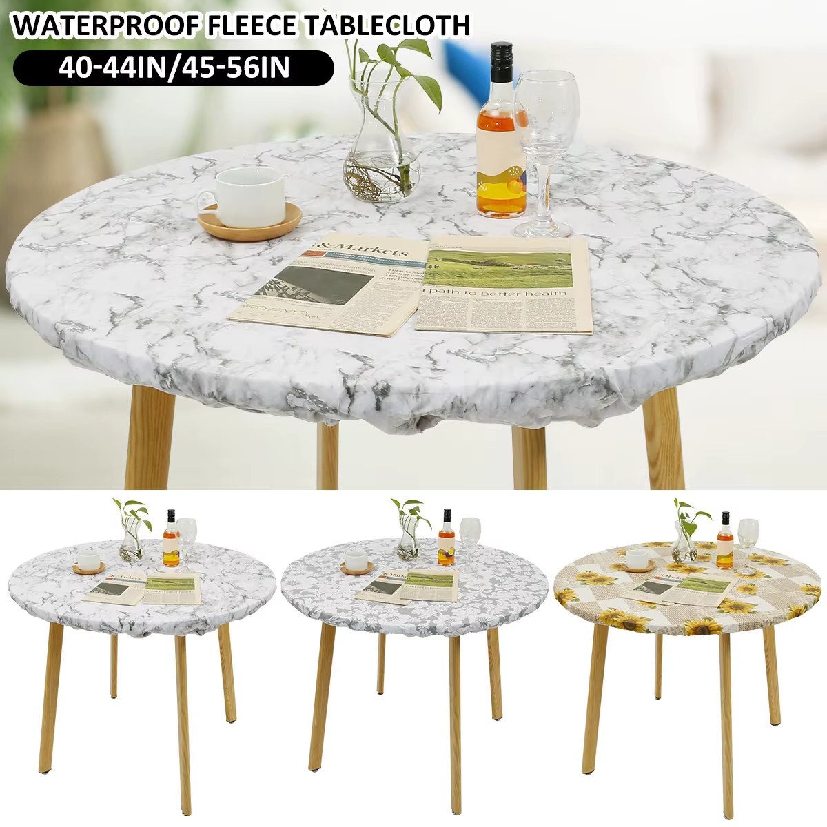 Nappe ronde en PVC imperméable à l'huile