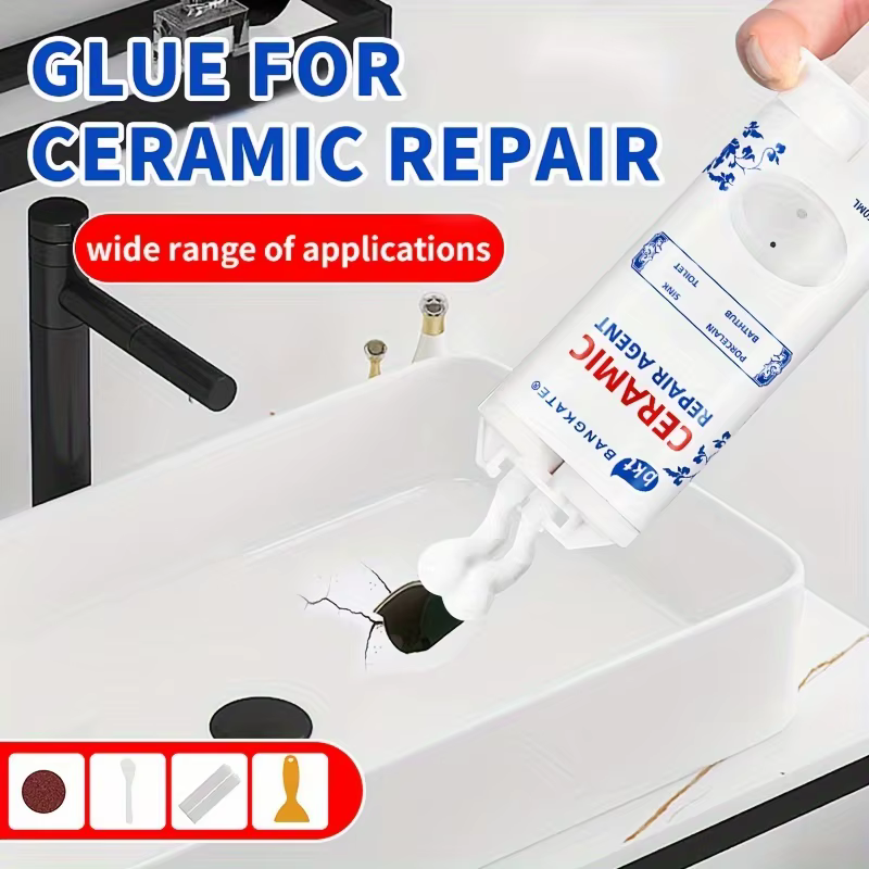 Pâte de réparation pour carrelage et glaçage céramique
