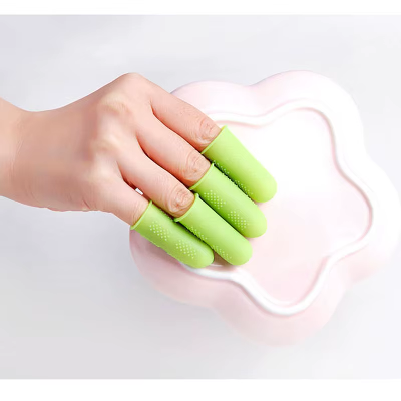 Protecteur de doigts en Silicone, Anti-coupure, antidérapant, fait à la main, résistant à la chaleur, outils de cuisine