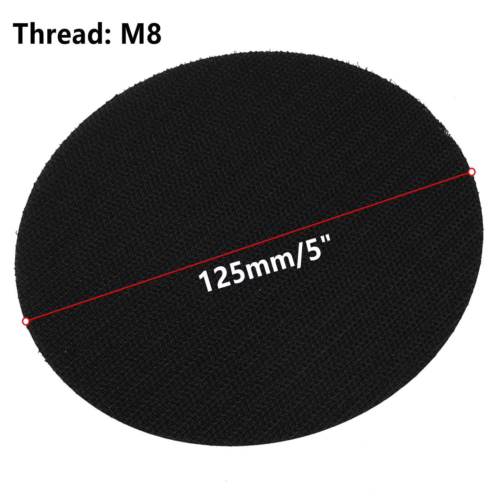 Tampon de ponçage DA, 5 pouces, 125mm, plaque de support de polissage, ponceuse, meuleuse pneumatique, polissage, disque auto-adhésif, outil abrasif