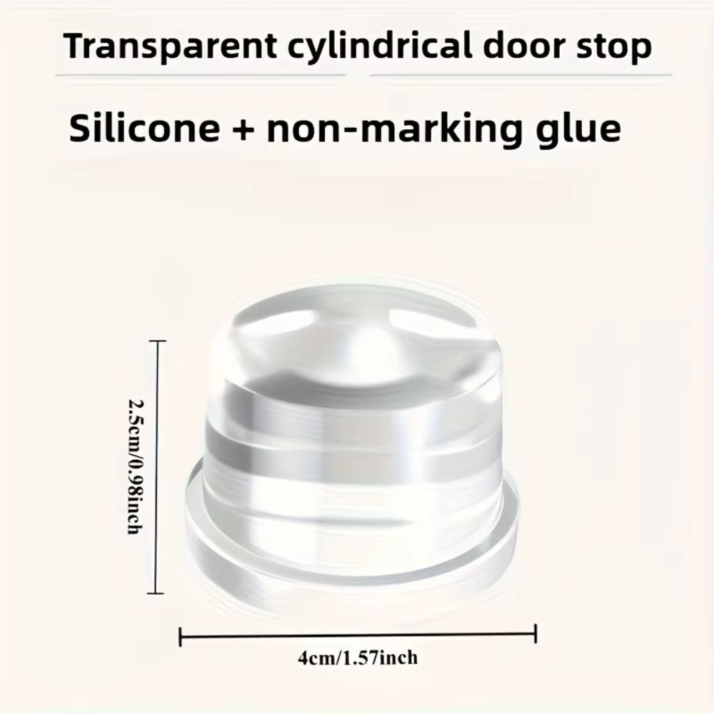 Butoir de porte en Silicone Transparent