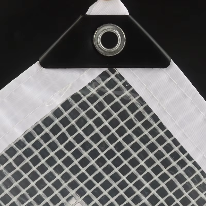 Couverture de bâche PE renforcée de 0.33mm Film imperméable pour terrasse balcon plantes abri Camp tente voiles d'ombrage visibles