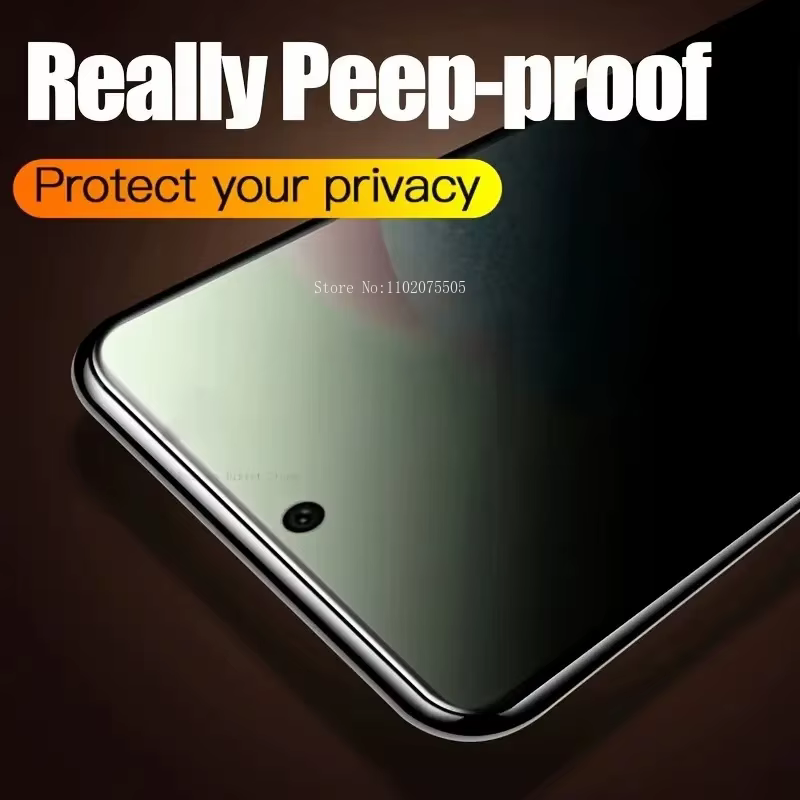 Lot de 4 protections d'écran de confidentialité pour Samsung Galaxy S25, S25 Edge,S25 Ultra,S25 Plus, couverture en verre trempé 9H, anti-rayures