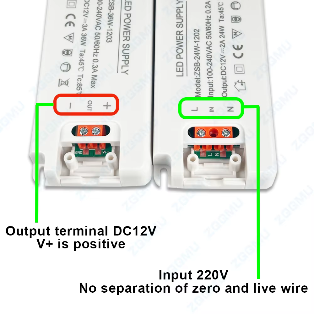 Alimentation LED 120W 60W 36W 24W 18W 12W 1A 2A 3A 5A 10A pour bandes LED 12V CC, adaptateur d'éclairage étanche