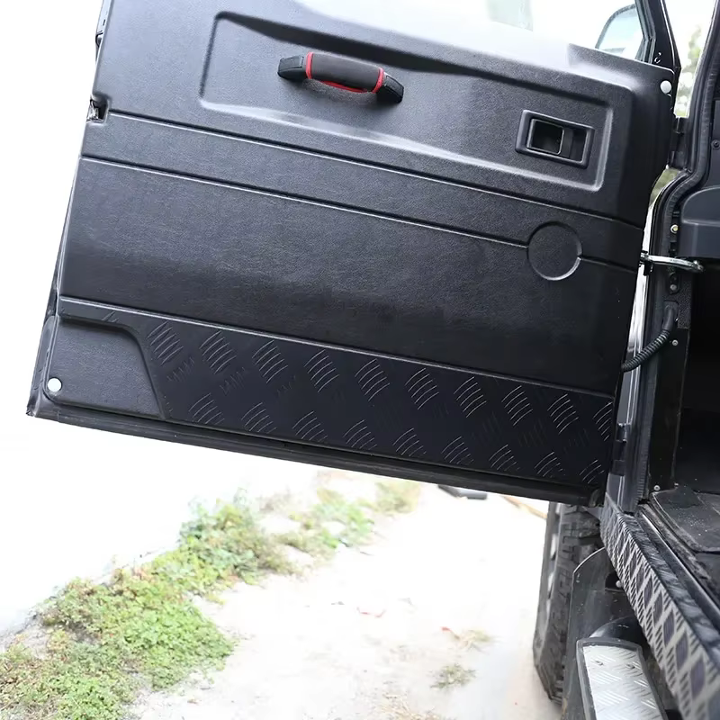 Protection de porte de voiture en acier inoxydable, panneau de protection anti-rika, garniture de couverture, accessoires de voiture, Land Rover Defender 110 130 2044-2018