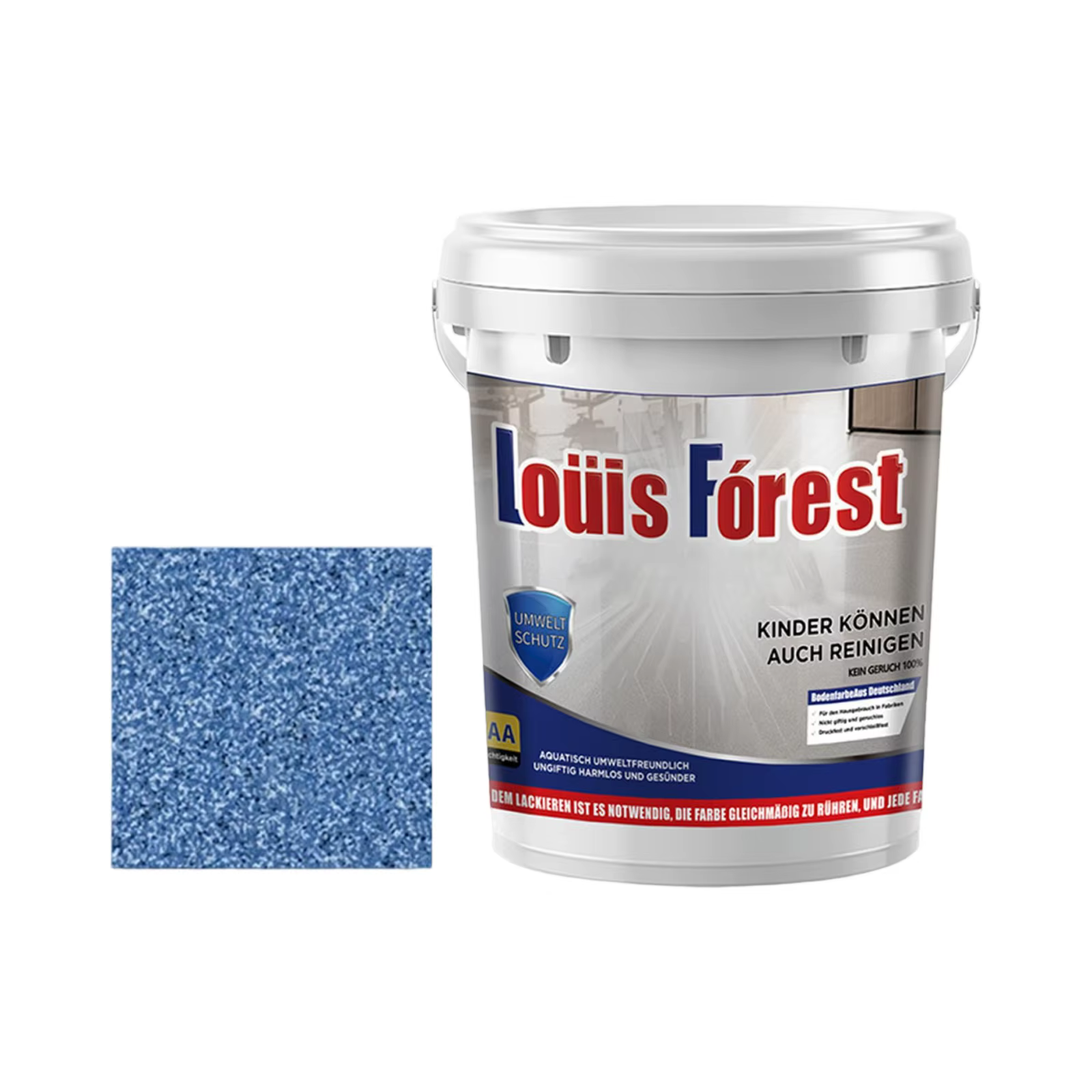 Revêtement de sol époxy effet marbre brillant