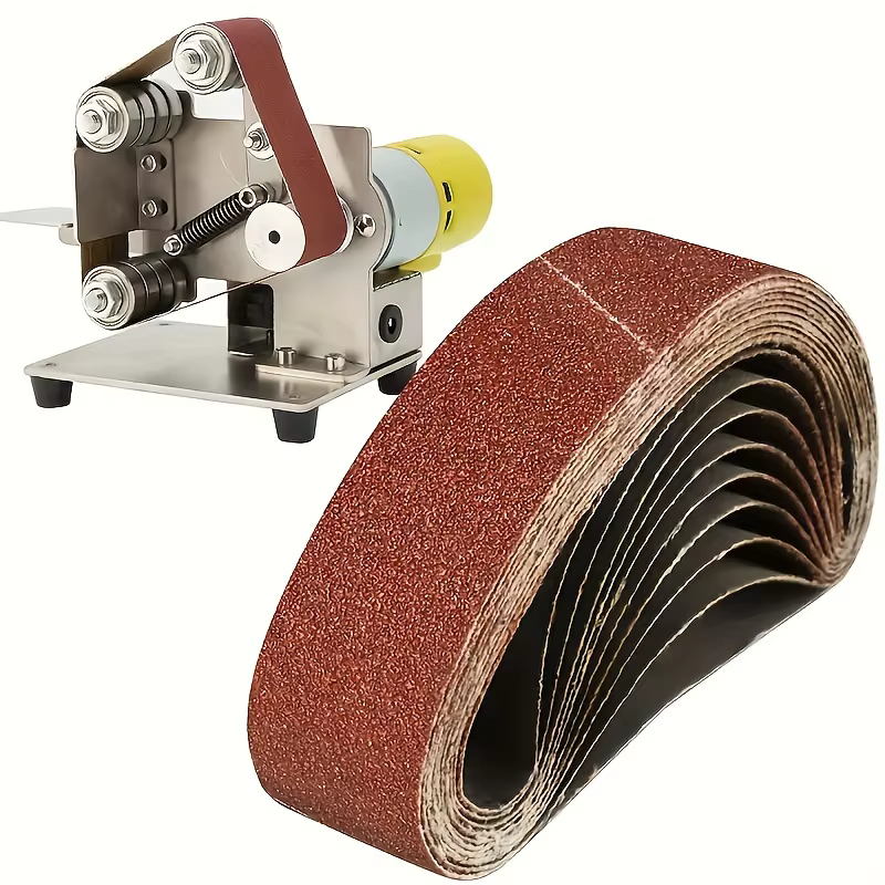 10 pièces de bandes abrasives 30 x 330 mm - Grains 60/80/120/240/400 - Pour ponçage