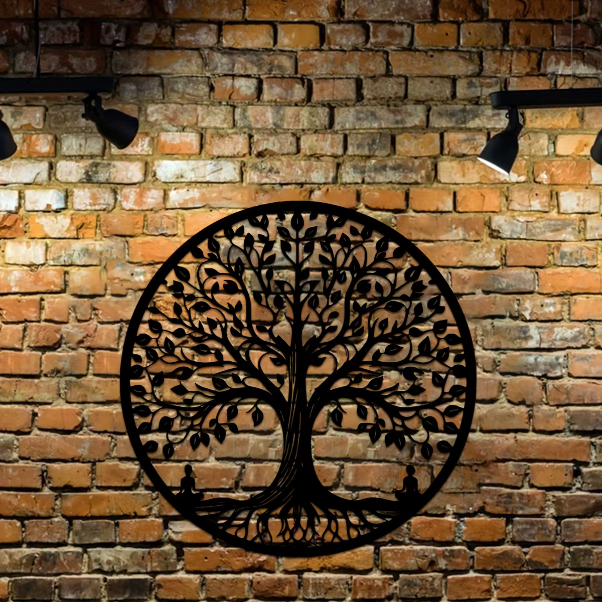 [Nature Tree] Art mural rétro arbre de vie en fer 1 pièce