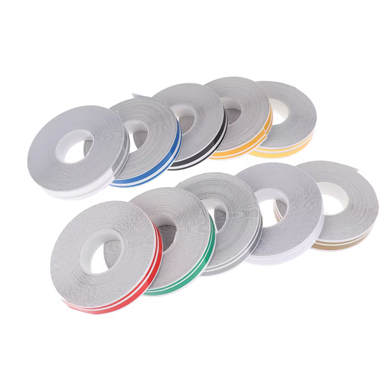 1 Rouleau de Bande Adhésive Vinyle Autocollante Double Ligne Couleur Unie pour Carrosserie de Voiture