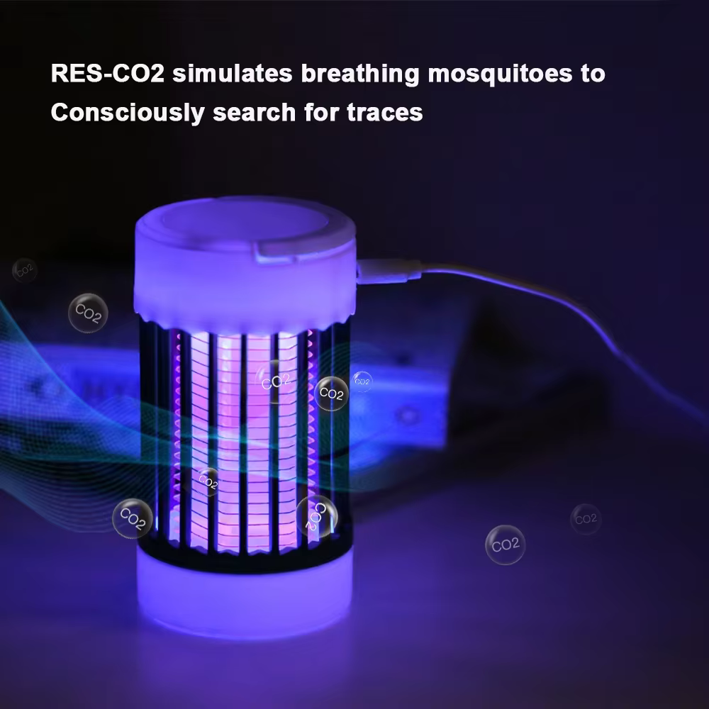 Lampe anti-moustiques à choc électrique, lumière UV USB, piège anti-moustiques pour chambre à coucher, Camping en plein air, tue les mites, les guêpes et les moucherons