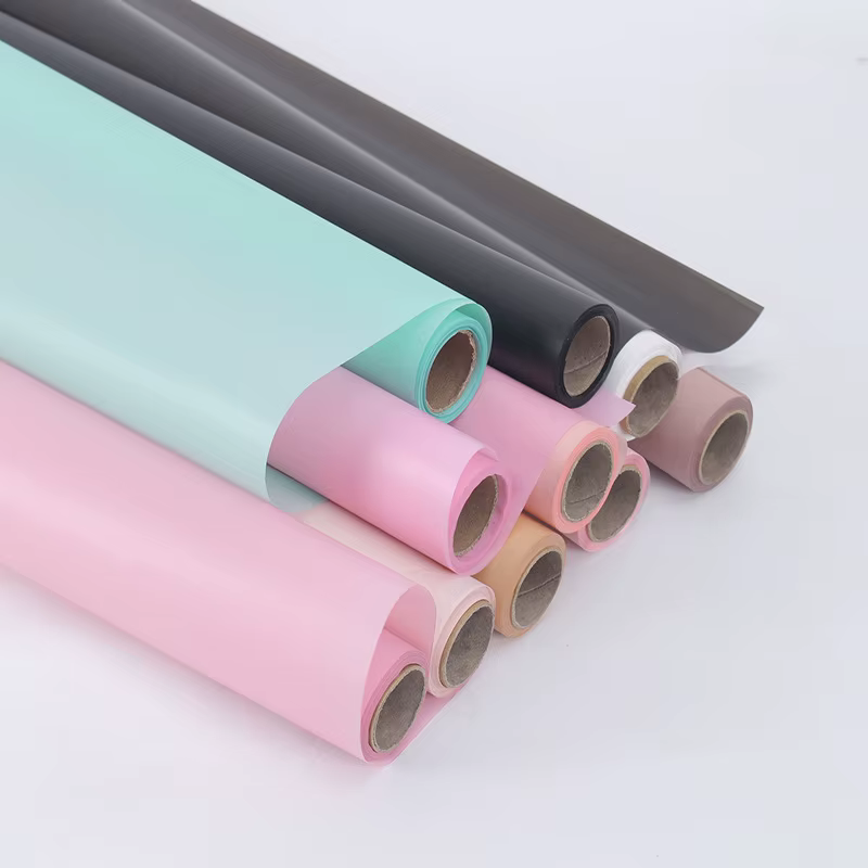 Rouleau de papier d'emballage de fleurs, papier translucide imperméable, ruban coréen pour bricolage, fournitures d'emballage de fleurs, 22,8 pouces x 11yd