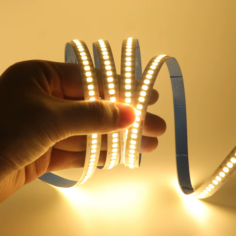 Bande lumineuse LED Flexible, 5M 10M, 12V 24V 2835SMD, 240 480 LED/m, chaud/naturel/blanc, rouge, vert, bleu, pour la décoration de la maison