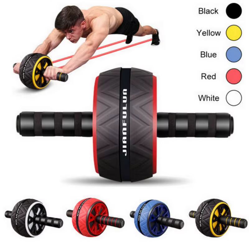 Ab Roller – roue abdominale sans bruit, entraîneur d'étirement pour les bras, la taille et les jambes, équipement de gymnastique