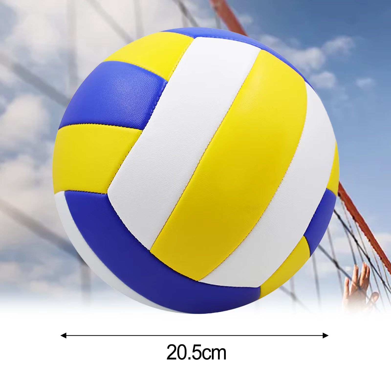 Ballon de volley-ball professionnel pour entraînement et match, pour jeunes débutants, pour entraînement en salle et en plein air, sur la plage, 1 pièce