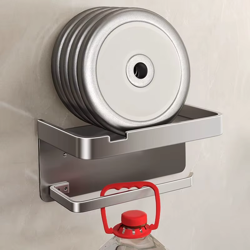 Porte-papier hygiénique en alliage d'aluminium, support mural pour WC, organisateur de rangement en rouleau de papier, support d'étagère pour téléphone, accessoires de salle de bains