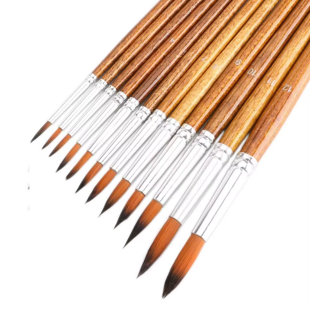 Ensemble de pinceaux de peinture d'artiste
