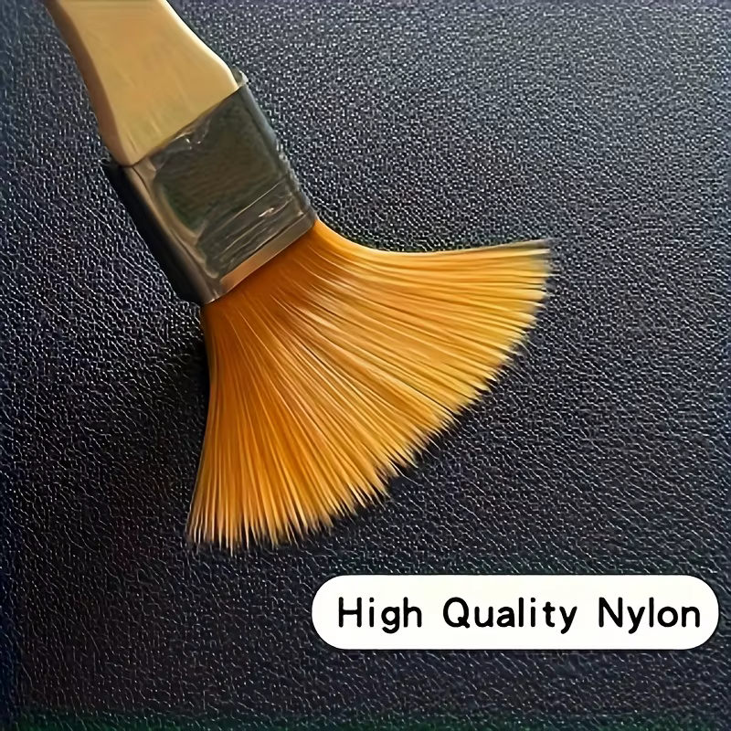 Pinceau à peinture en poils de Nylon avec manche en bois