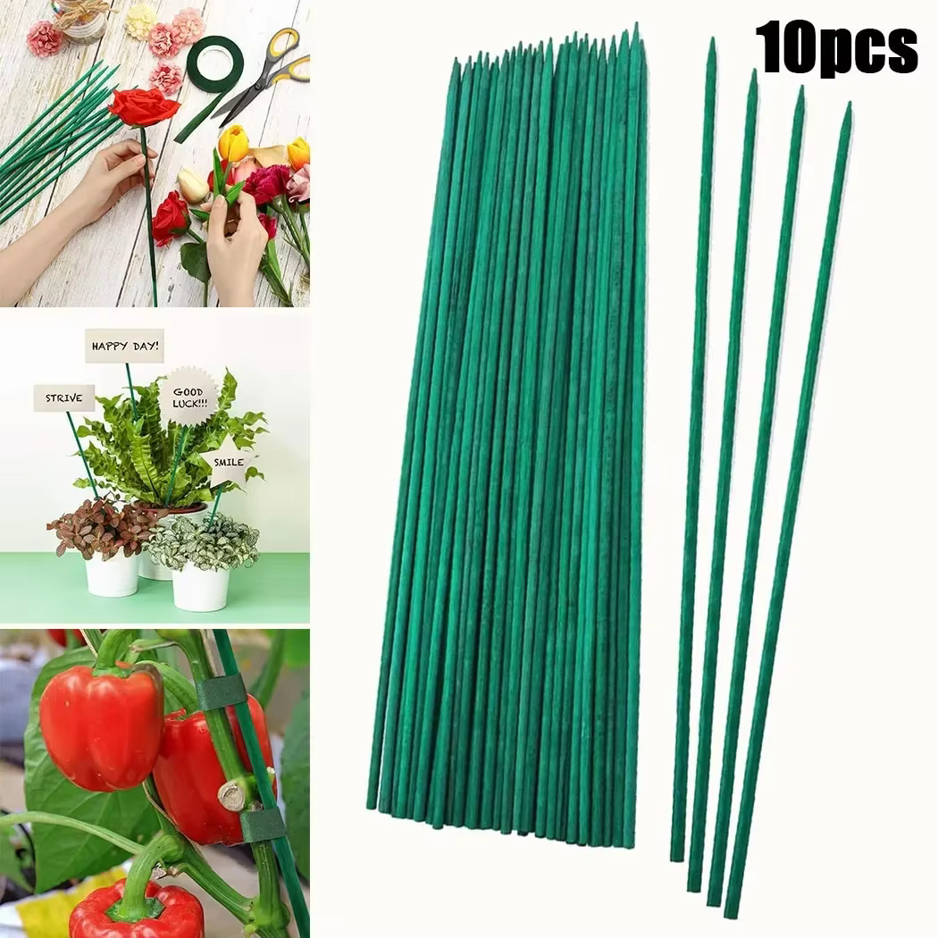 Piquet de plante en bambou vert 40cm