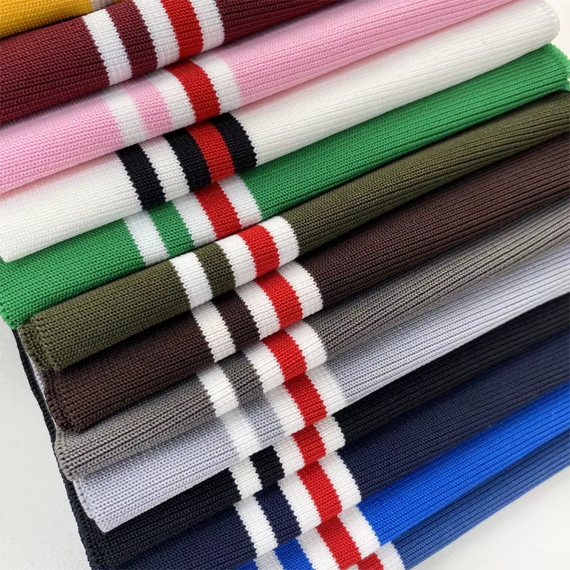 Tissus tricotés rayés extensibles fins pour tatouage, 14*86 cm, pour la confection de ceintures, manchettes, sangles de cou, bas de veste