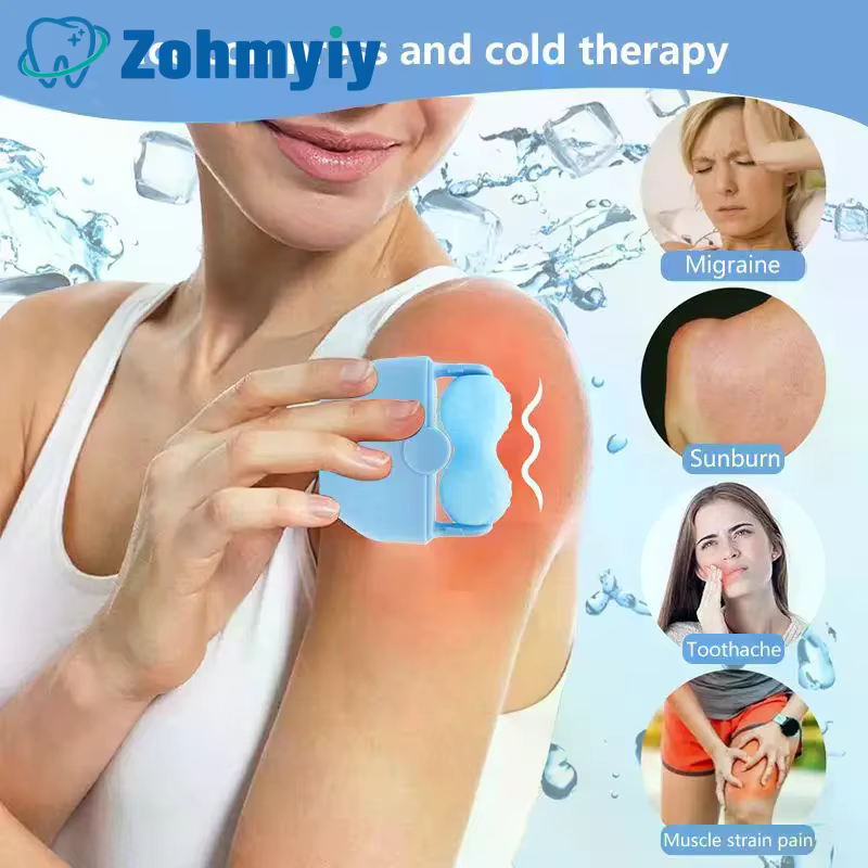 Rouleau de glace pour le visage, double rouleau, massage facial rafraîchissant pour les yeux, soulage la fatigue, la douleur, les rougeurs, raffermit la peau, lifting du visage, réduit les gonflements