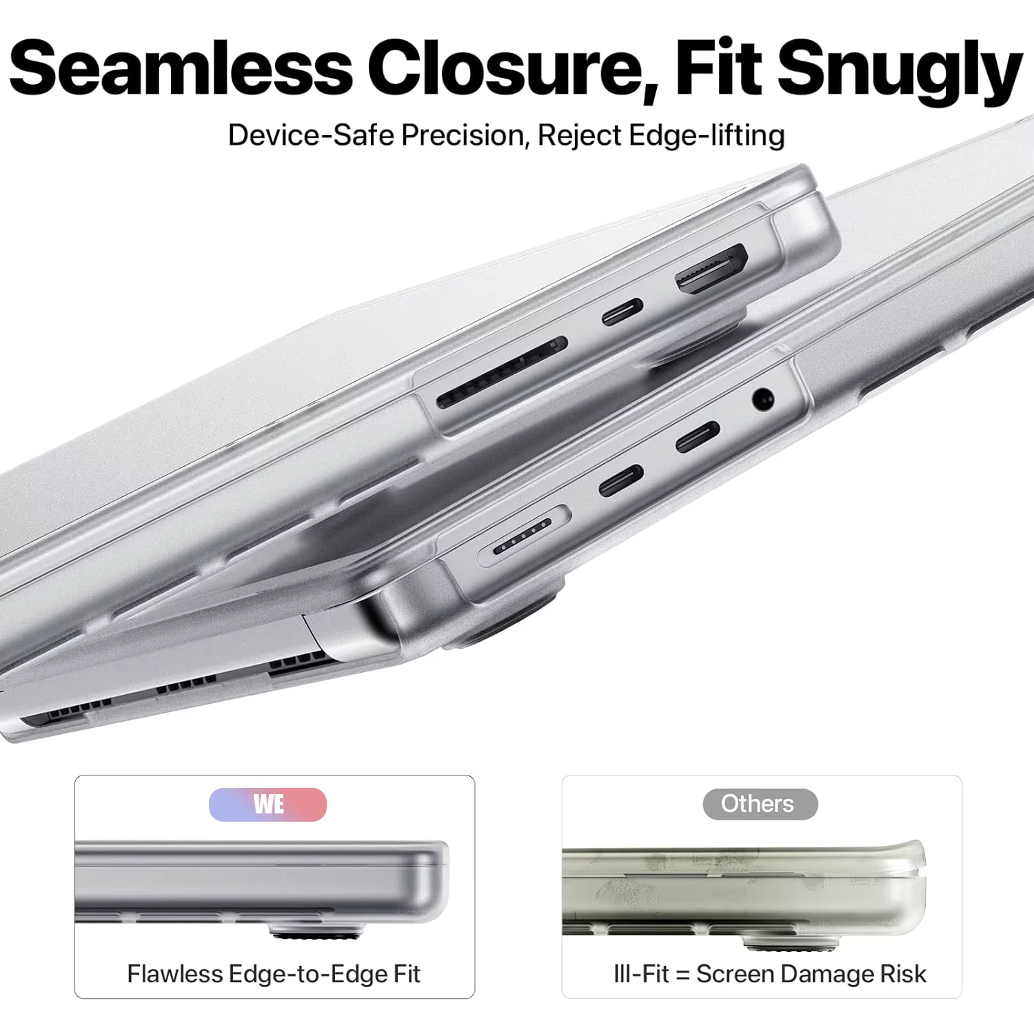 Coque Anti-fissure pour MacBook Pro 14 pouces, 2025-2021 M4 M3 M2 M1 Pro/Max, Protection d'angle, coque rigide en TPU souple