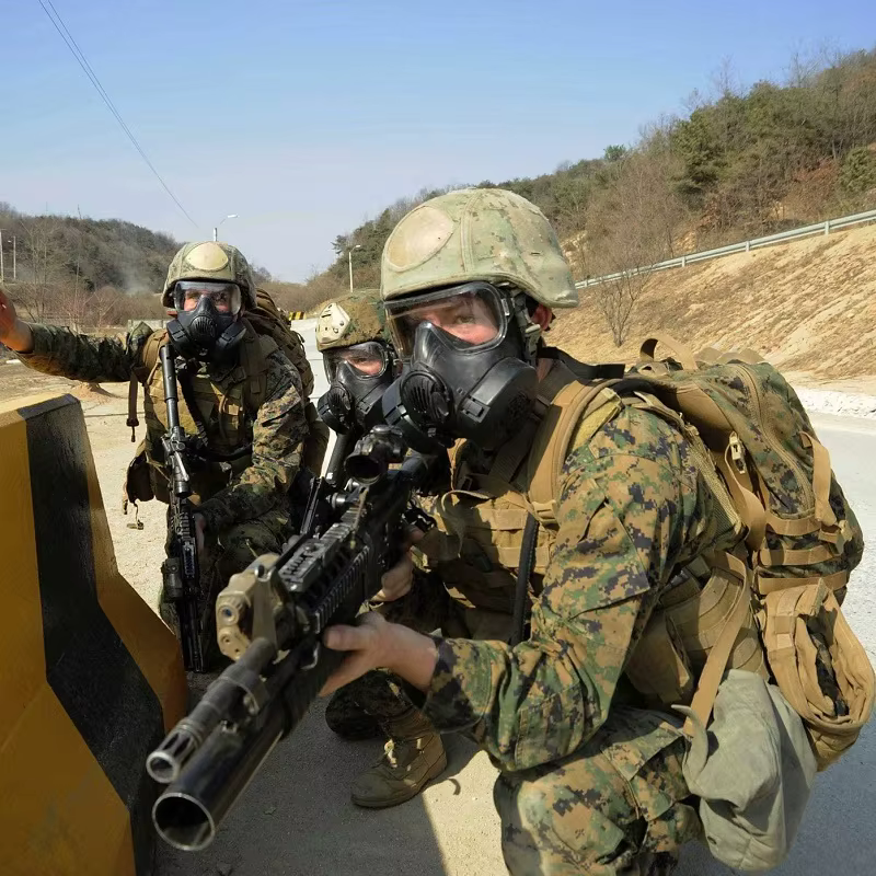 Masque respiratoire tactique de Protection masque à gaz complet pour Airsoft tir chasse équitation en plein air CS jeu Cosplay Protection