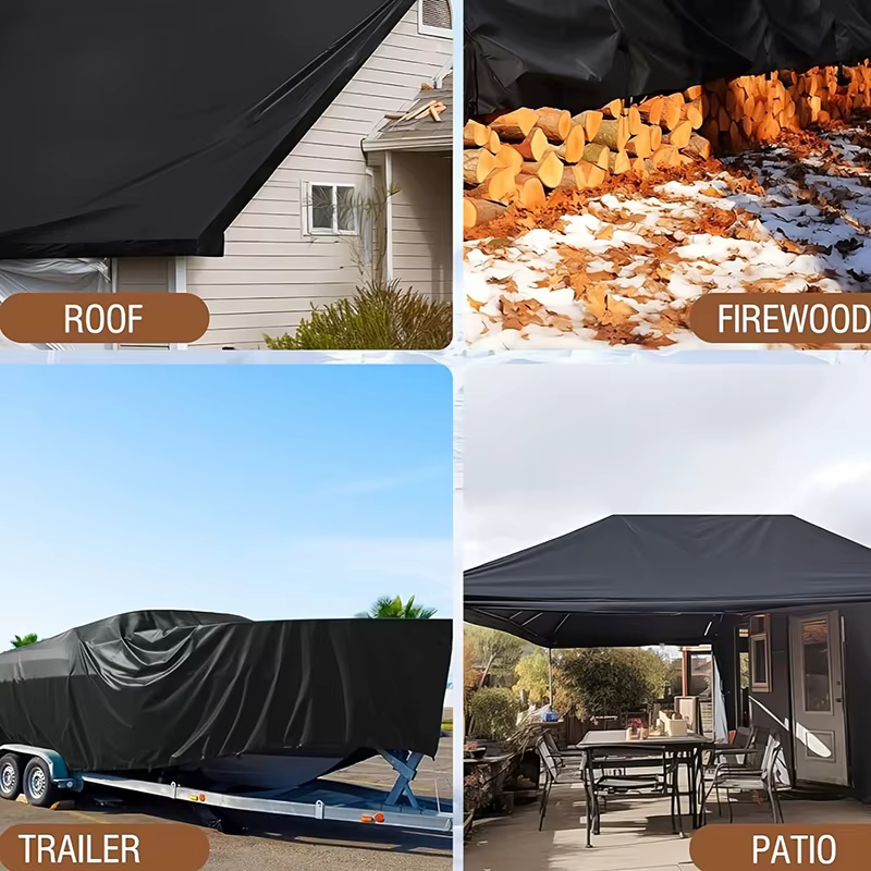 Bâche noire imperméable robuste