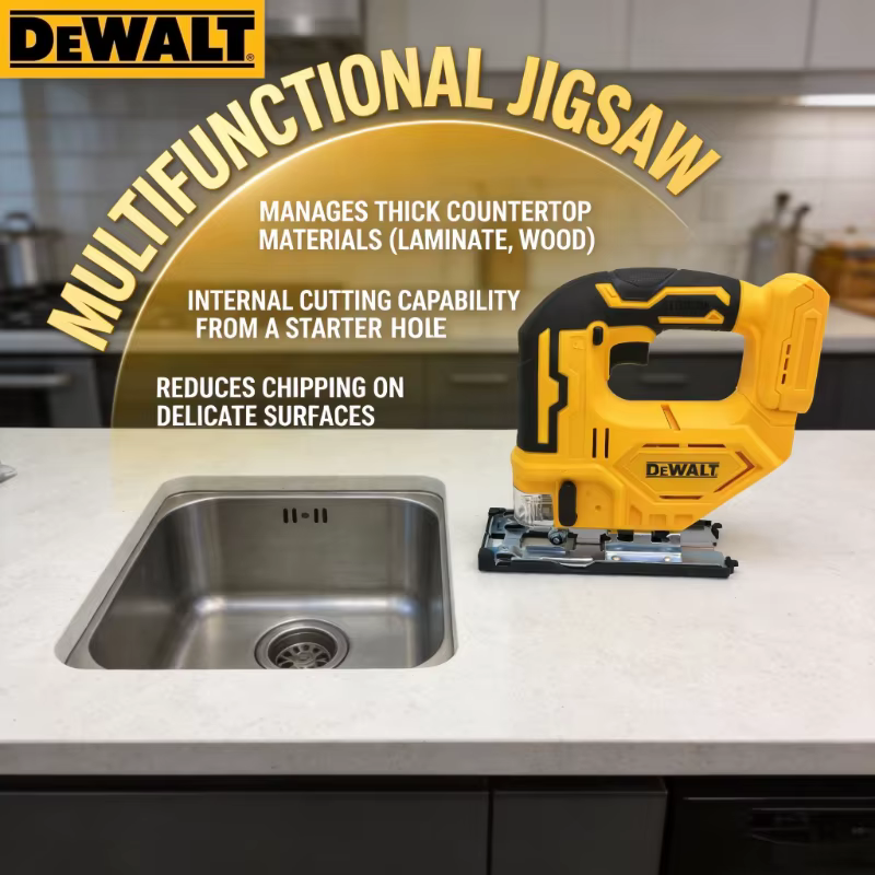 Scie sauteuse sans fil Dewalt 20V 2700 tr/min, sans balais, portable, multifonction, réglable, outil électrique pour le travail du bois