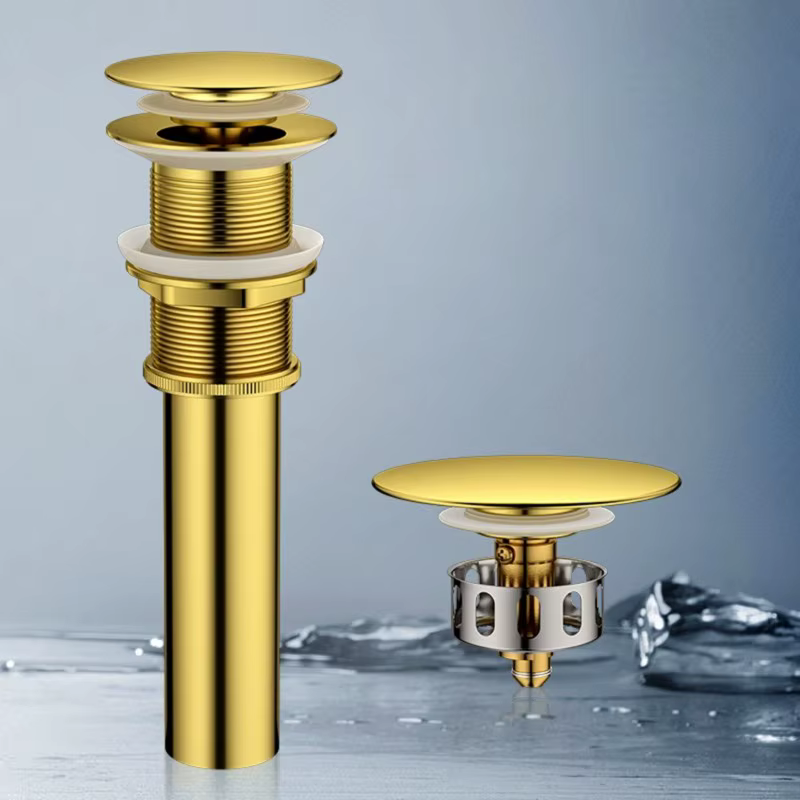 BSEVB-For -Up Drain Stopper en acier inoxydable doré