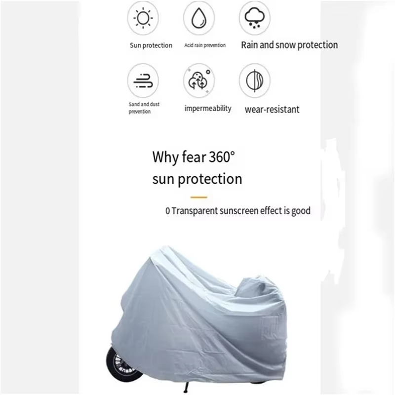 Housse de Protection imperméable pour moto, étui de Protection pour vélo et Scooter, extérieur et intérieur, anti-pluie, anti-poussière, UV, Protection solaire pour moto