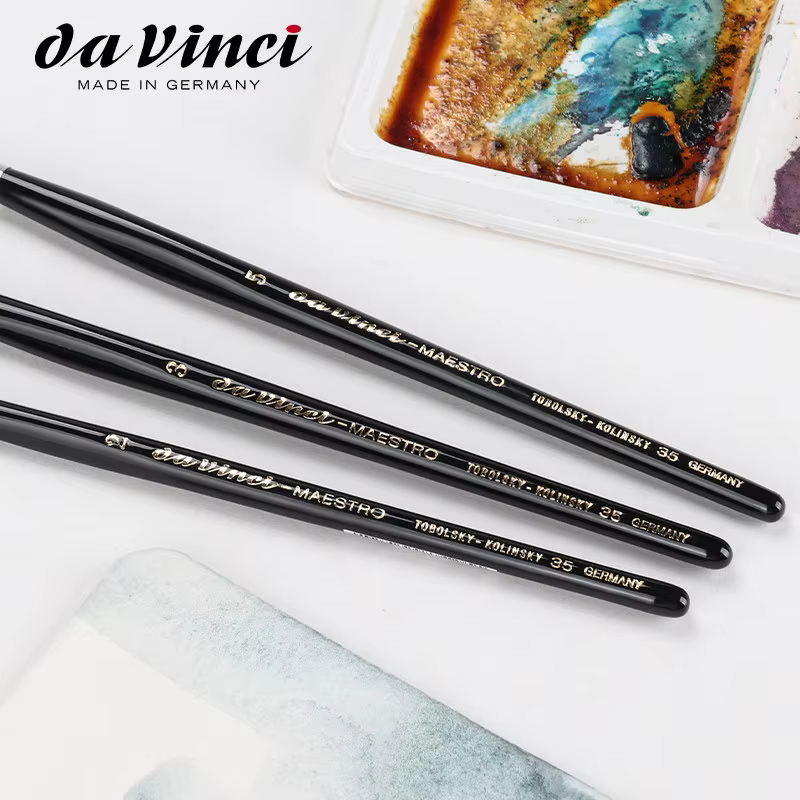 Pinceau rond long en poils de zibeline pur Da Vinci Masterful V35