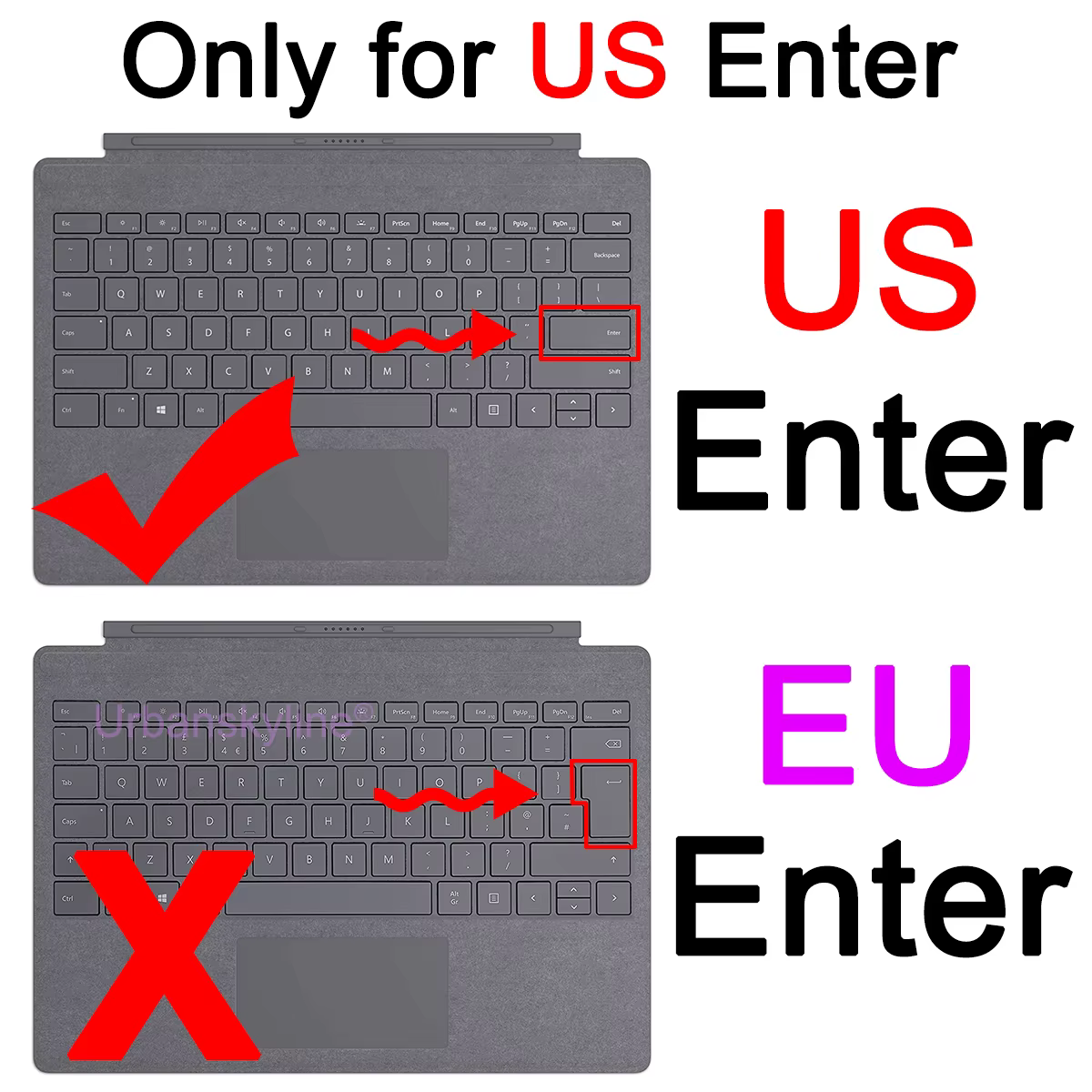 Housse de clavier pour Surface Pro 11 12 13 9 8 7 6 5 4 3 2X7 + Plus 10 pour Microsoft Book GO RT, étui de protection en Silicone