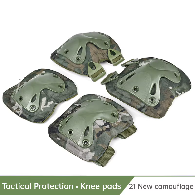 Dulskip-Ensemble de coussinets de protection pour le genou et les coudes, patins de sécurité, jeu de paintball CS extérieur, équipement de cyclisme