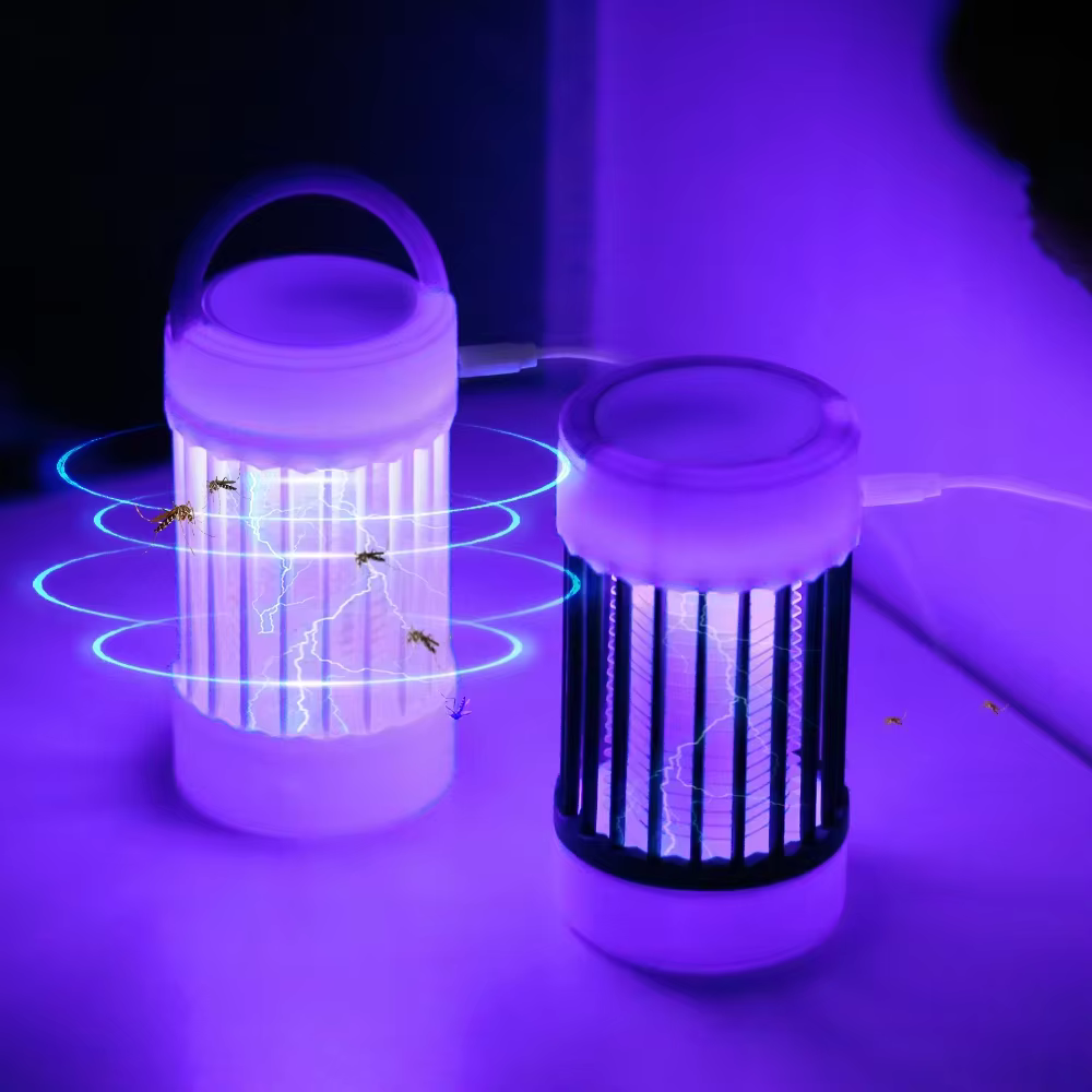 Lampe anti-moustiques à choc électrique, lumière UV USB, piège anti-moustiques pour chambre à coucher, Camping en plein air, tue les mites, les guêpes et les moucherons