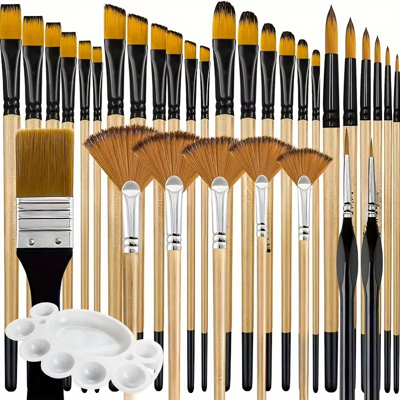 Ensemble de pinceaux pour peinture acrylique