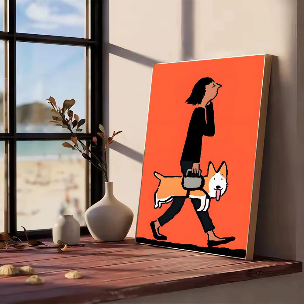 J-Jean Art j-jullien affiche autocollants peinture murale auto-adhésive Stickers muraux pour chambre salon maison HD décor cadeau