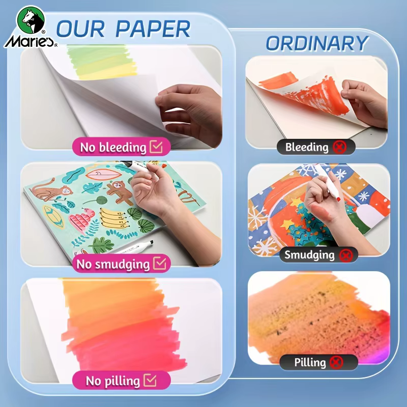 25 feuilles de papier Marie's A5/A4/A3