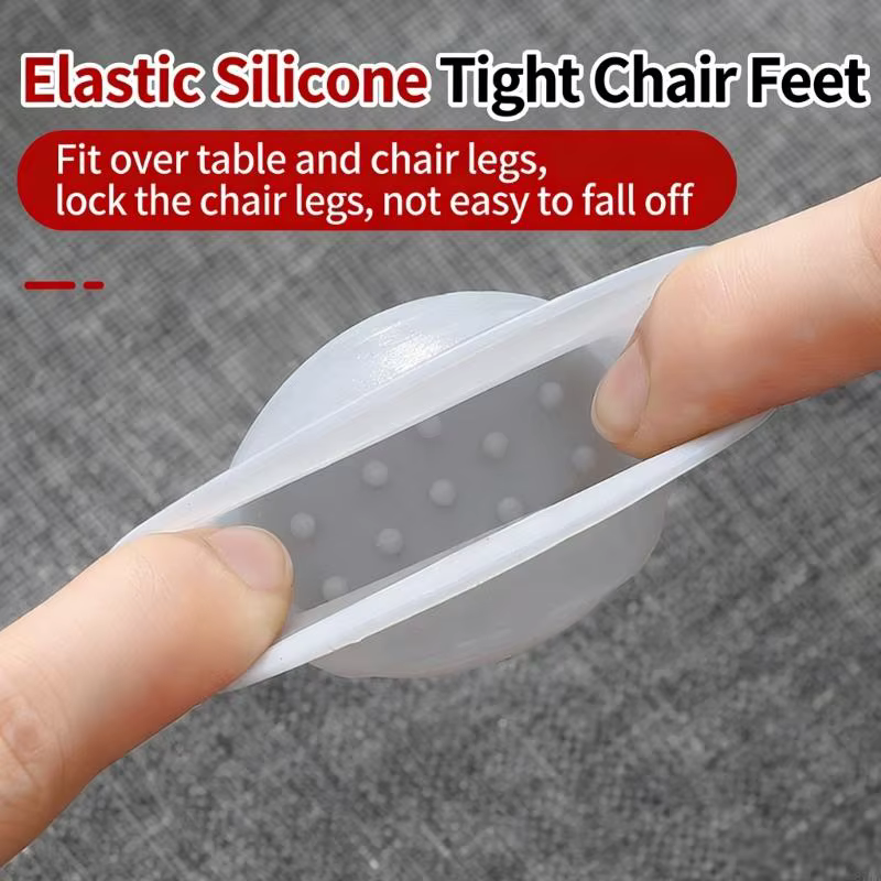 Les protège-pieds meubles couvrent matériau en Silicone pour réduction du bruit du dans les à
