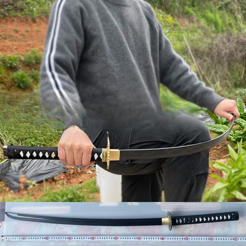 Couteau en bois avec gaine, boules de résine, caoutchouc japonais K/h sans tranchant