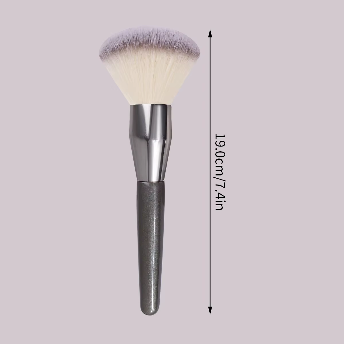 1 pinceau à poudre ultra grand format, 1 pinceau de finition multifonctionnel haut de gamme et doux pour un maquillage du visage impeccable